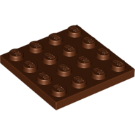 Lego destička 4x4, červeno hnědá (4225868, 4243838)